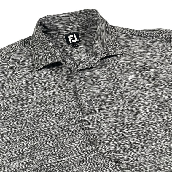 FootJoy Other - FootJoy Polo Shirt Mens Large Grey Space Dye Stretch Short Sleeve Golf Top